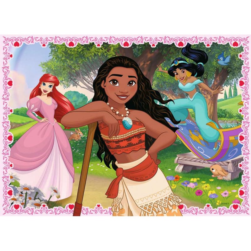 PUZZLE DISNEY PRINCESS 4X100