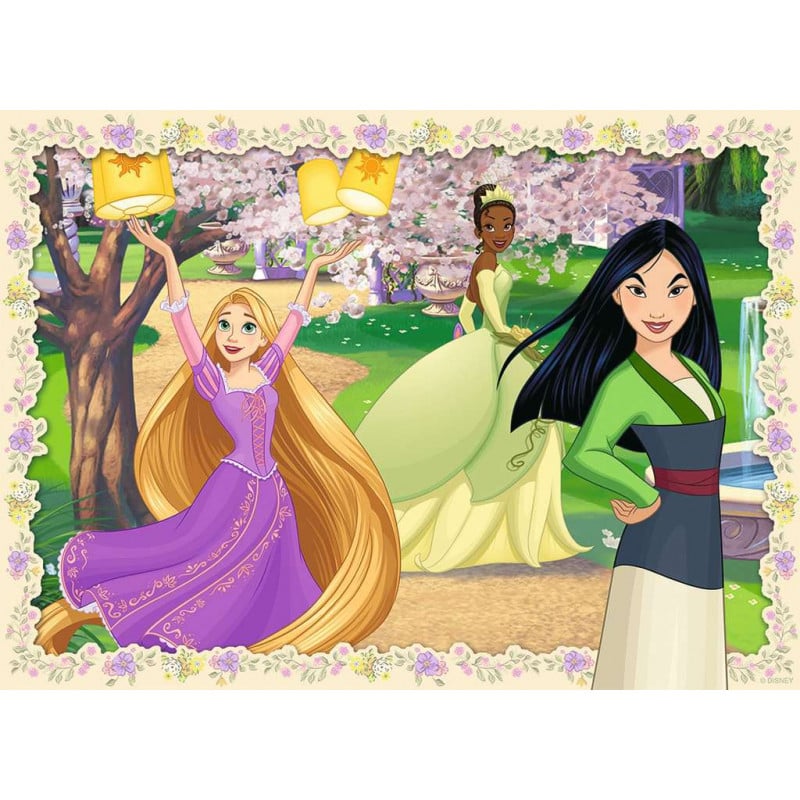 PUZZLE DISNEY PRINCESS 4X100