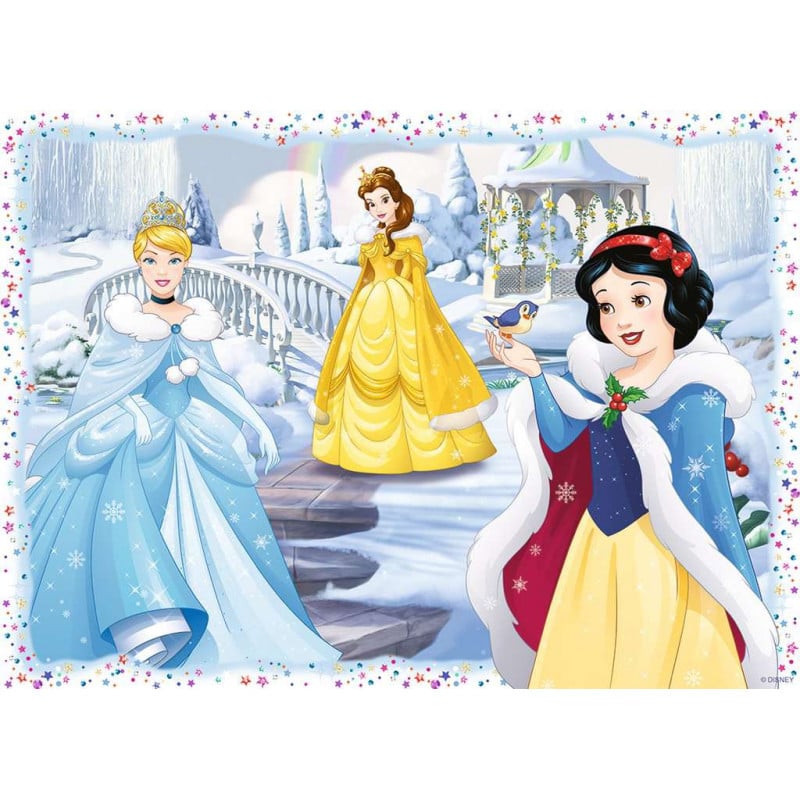 PUZZLE DISNEY PRINCESS 4X100