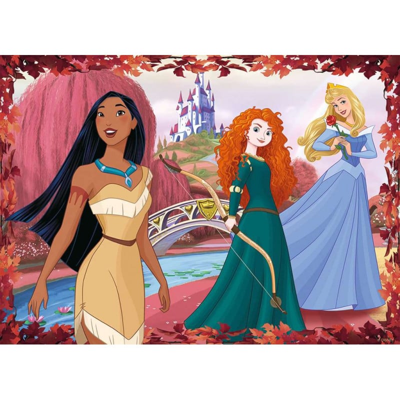PUZZLE DISNEY PRINCESS 4X100