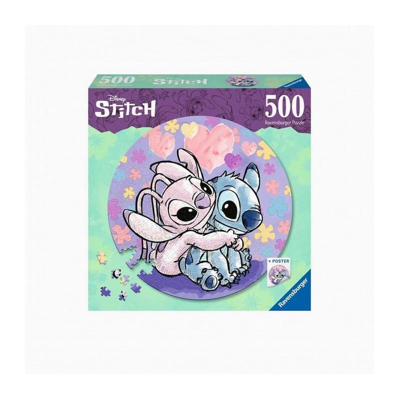 PUZZLE REDONDO STITCH 500 PCS
