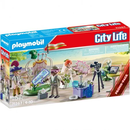photocall boda playmobil