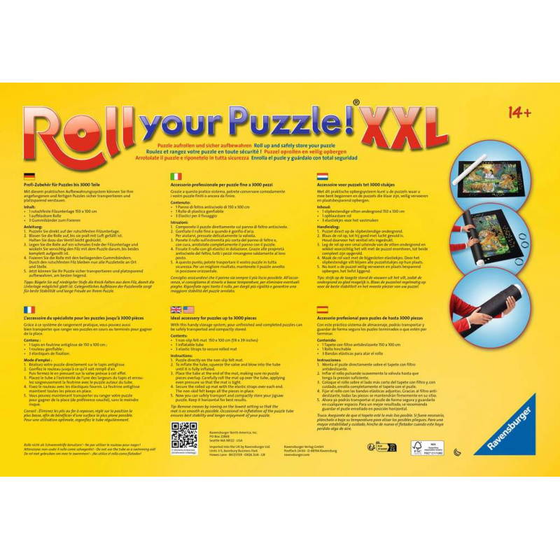 Roll your puzzle. Sistema de almacenaje para puzzles