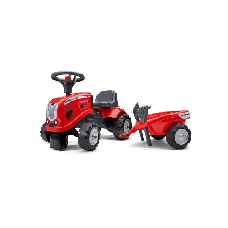 Baby Mac Cormick Tractor C/Remolque Y Accesorios