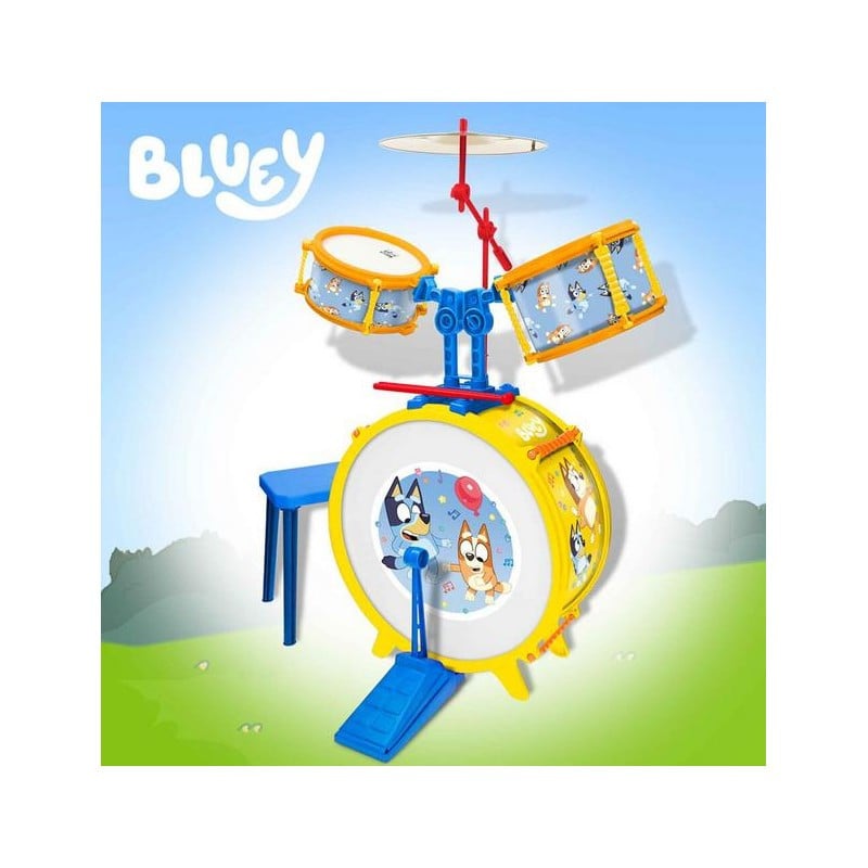 BATERIA SENCILLA BLUEY C/BANQUETA