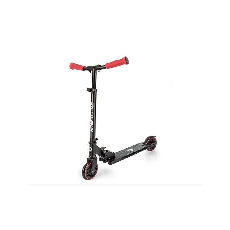 Honeycomb Scooter With Lights Red