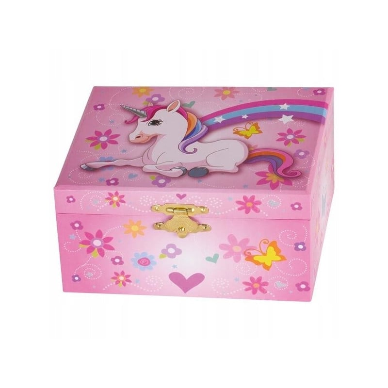 CAJA MUSICA UNICORNIO LAGO DE LOS CISNES