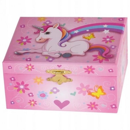 CAJA MUSICA UNICORNIO LAGO DE LOS CISNES
