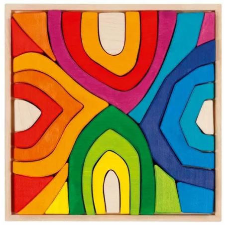 bloques construccion cuatro estaciones madera