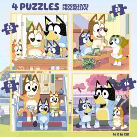 Maletín Puzzles Progresivos Bluey 2