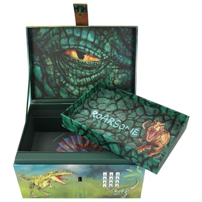 DINO WORLD COFRE DEL TESORO CON CODIGO