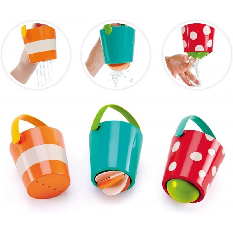 CONJUNTO DE CUBOS ALEGRES PARA EL BAÑO