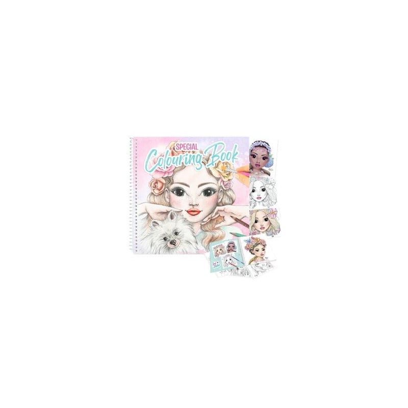 libro colorear top model