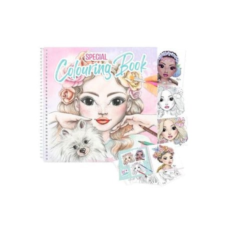 libro colorear top model