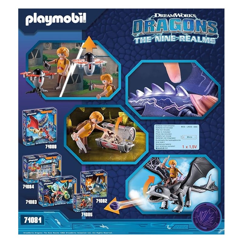 DRAGONS: THE NINE REALMS THUNDER & TOM PLAYMOBIL
