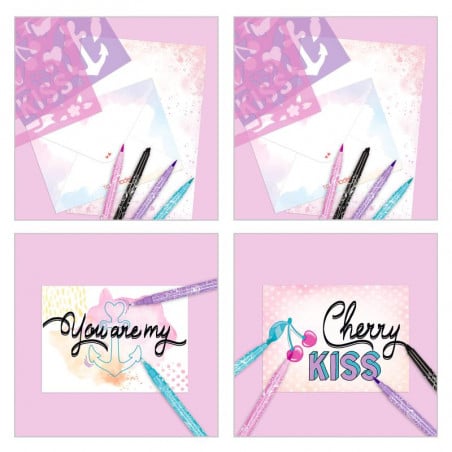 TOP MODEL SET DE CARTAS Y LETTERING