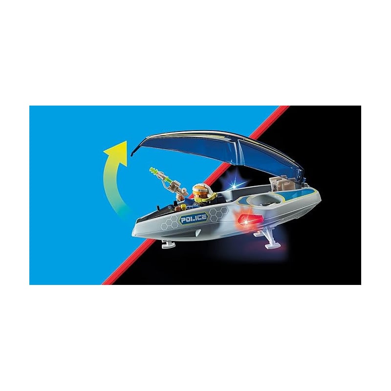 POLICIA GALACTICA PLANEADOR PLAYMOBIL