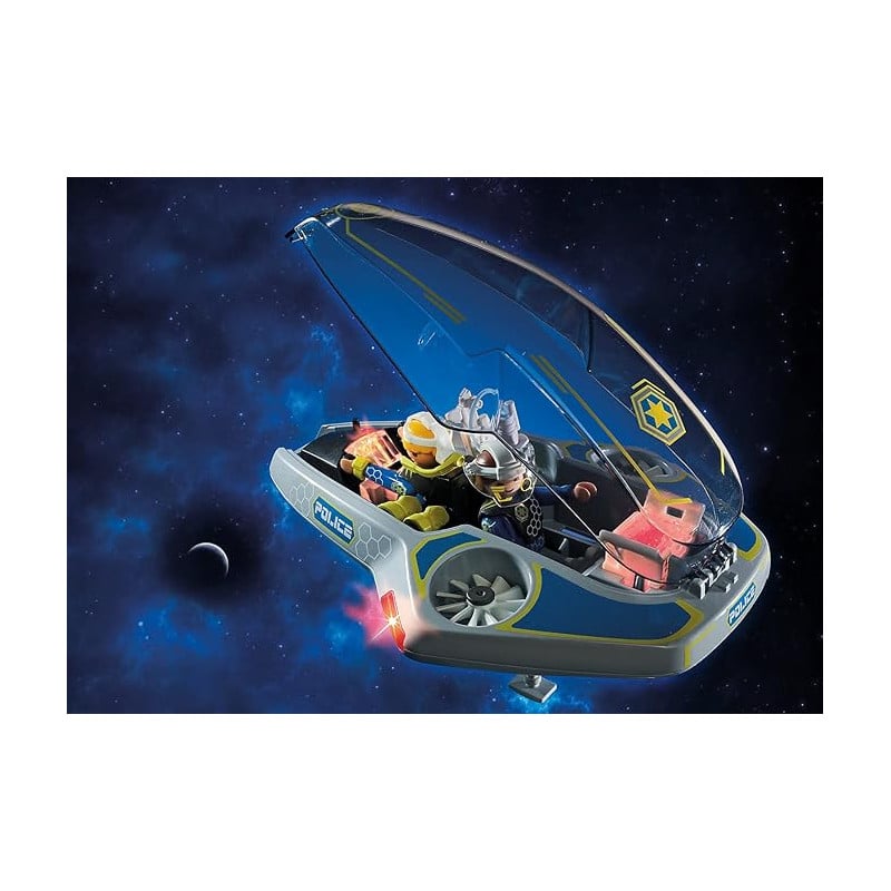 POLICIA GALACTICA PLANEADOR PLAYMOBIL