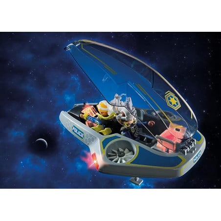 POLICIA GALACTICA PLANEADOR PLAYMOBIL