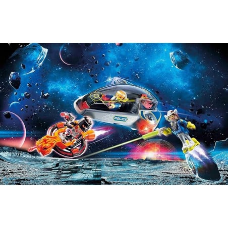 POLICIA GALACTICA PLANEADOR PLAYMOBIL