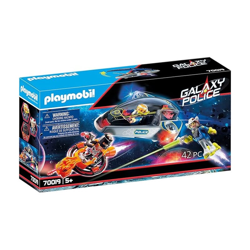 POLICIA GALACTICA PLANEADOR PLAYMOBIL