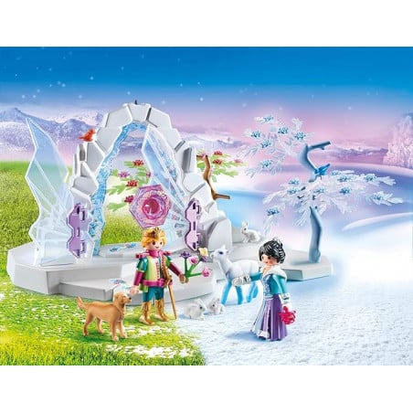 PORTAL DE CRISTAL AL MUNDO DE INVIERNO PLAYMOBIL
