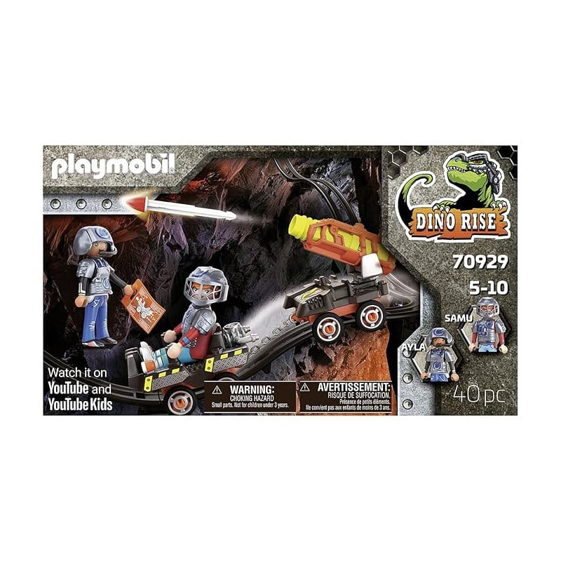 DINO MINE CARRO DE COHETES PLAYMOBIL