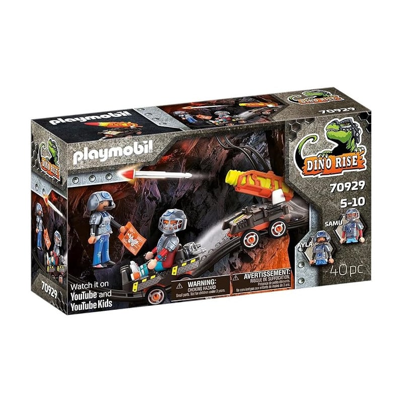 DINO MINE CARRO DE COHETES PLAYMOBIL