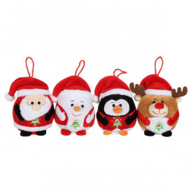 PELUCHE DE NAVIDAD C/SONIDO 13CM