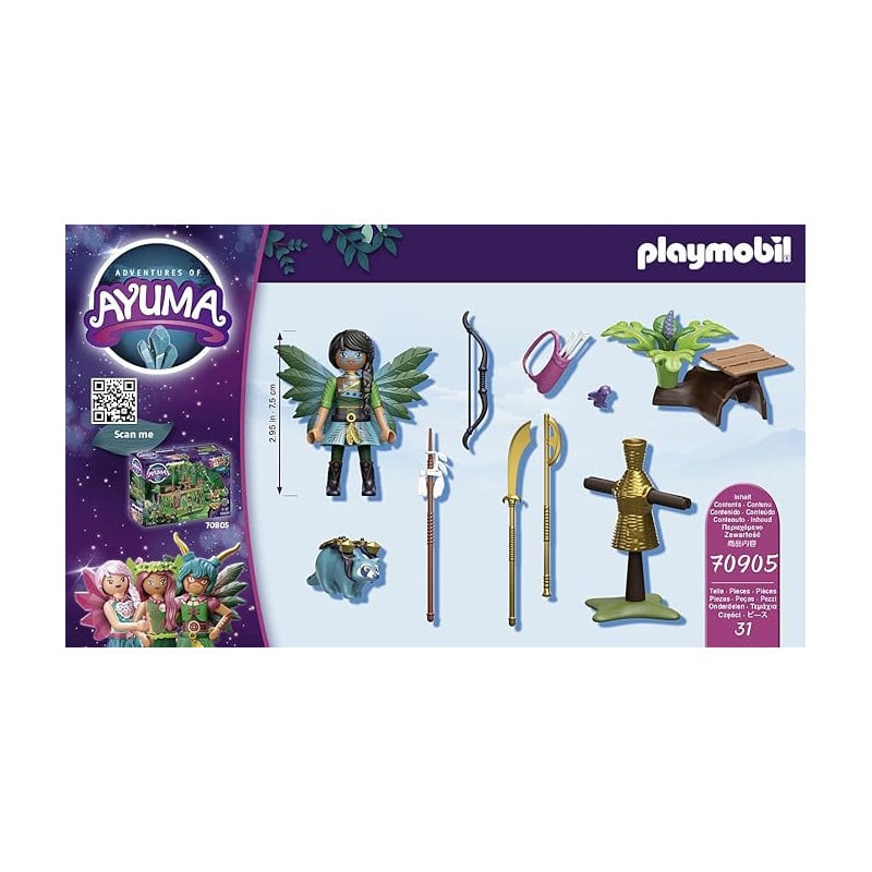 STARTER PACK KNIGHT FAIRY CON MAPACHE PLAYMOBIL