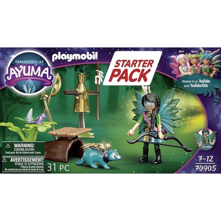 STARTER PACK KNIGHT FAIRY CON MAPACHE PLAYMOBIL
