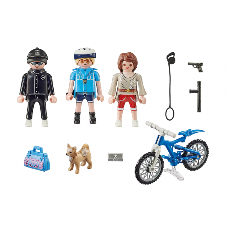 BICI POLICIAL:PERSECUCION DEL CARTERISTA PLAYMOBIL