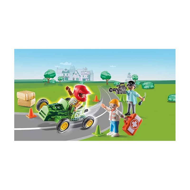 ACCION AMBULANCIA. AYUDA AL PILOTO PLAYMOBIL