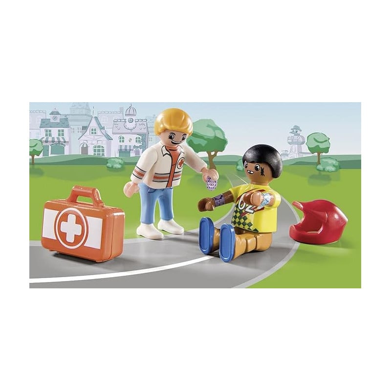 ACCION AMBULANCIA. AYUDA AL PILOTO PLAYMOBIL