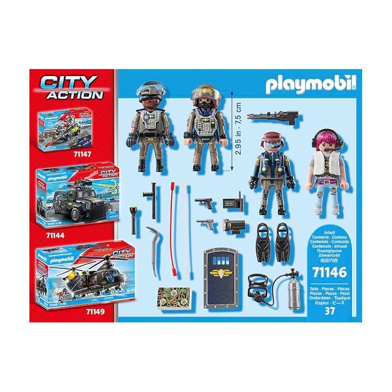 FUERZAS ESPECIALES SET FIGURAS PLAYMOBIL