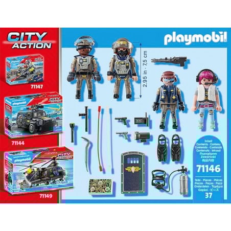 FUERZAS ESPECIALES SET FIGURAS PLAYMOBIL