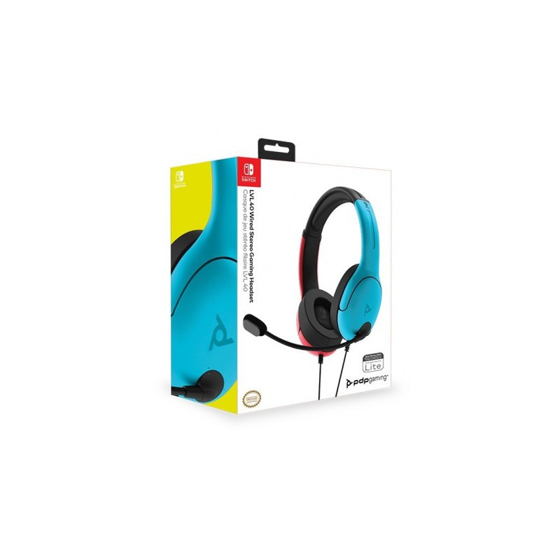 SWITCH AURICULARES WIRED ROJO Y AZUL