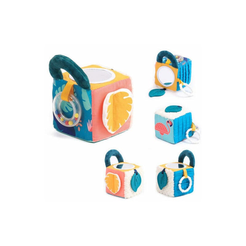 Cubo Tejido Actividades Hoja