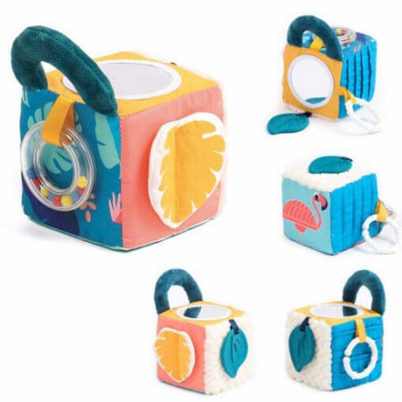 Cubo Tejido Actividades Hoja