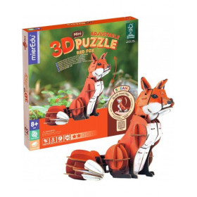 Mini Puzzle 3D Zorro Rojo
