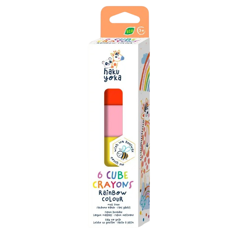 Crayones Cubo Colores Arcoiris