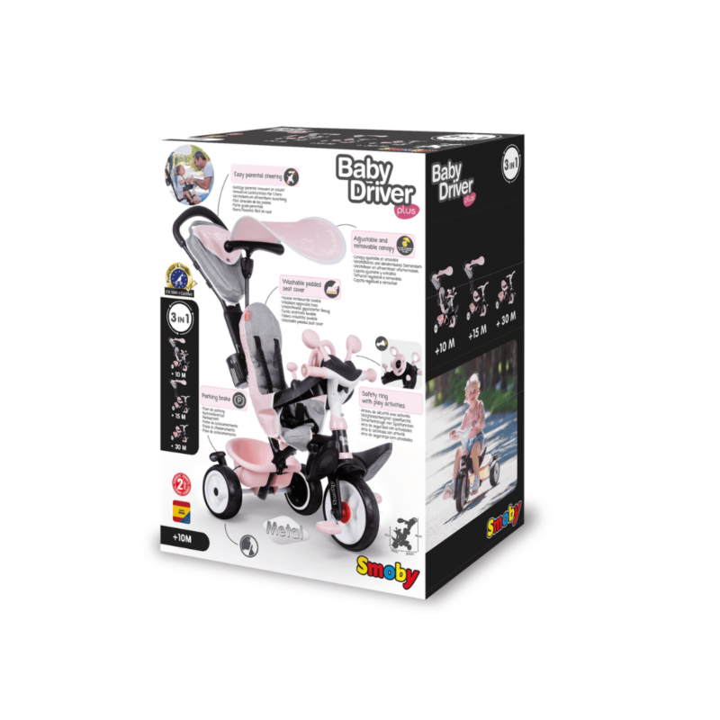 Triciclo Baby Drive Confort Plus Rosa