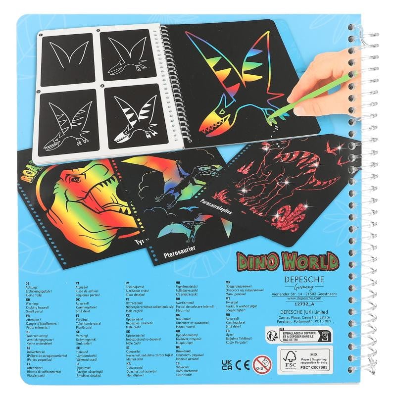 DINO WORLD MAGIC SCRATCH BOOK