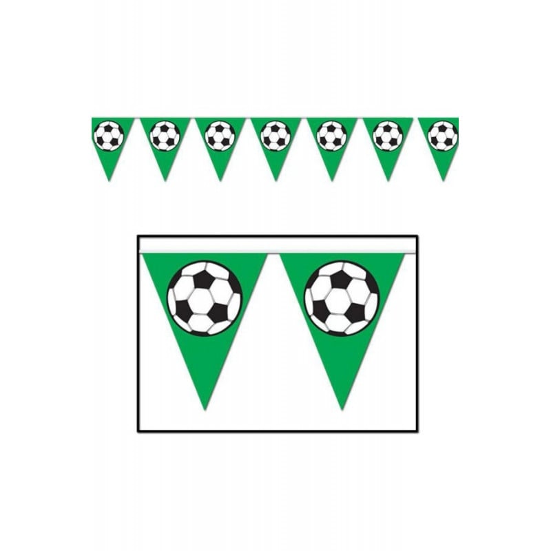 BANDERA PLASTICO 3D FUTBOL