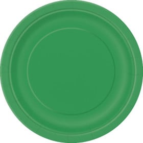 8 PLATOS PEQUEÑOS REDONDOS LISOS VERDE