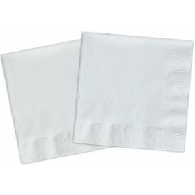 SERVILLETAS GRANDES BLANCO 33X33 CM