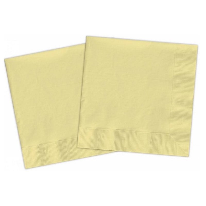 20 SERVILLETAS MOSTAZA COMPOSTABLE 33X33