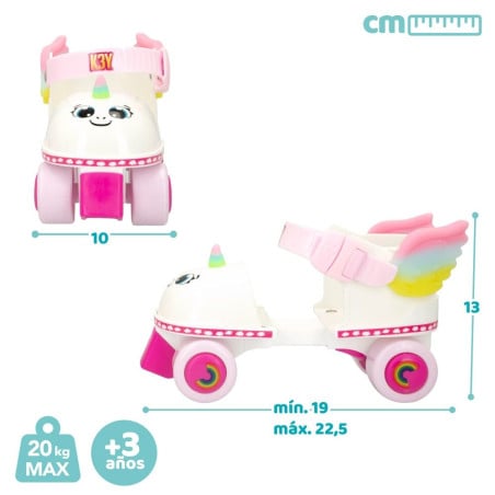 Patines Unicornio 4 Ruedas T 24-30
