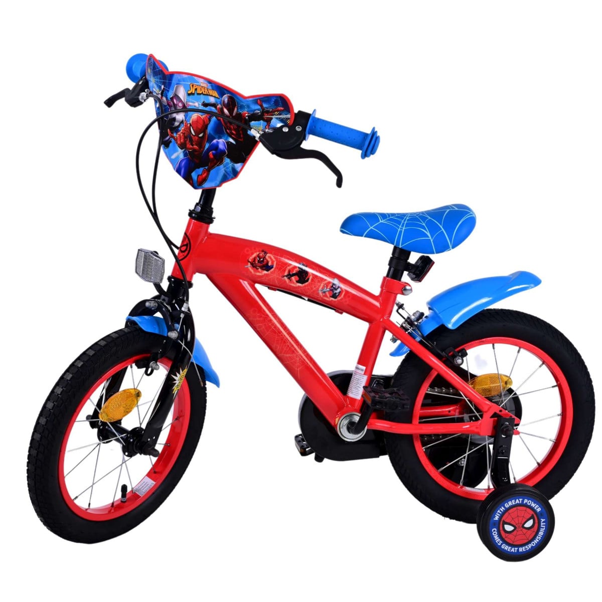 Bicicleta Spiderman 16 Pulgadas niños 5-6 Años