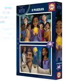 PUZZLE 2 X 48 DISNEY WISH